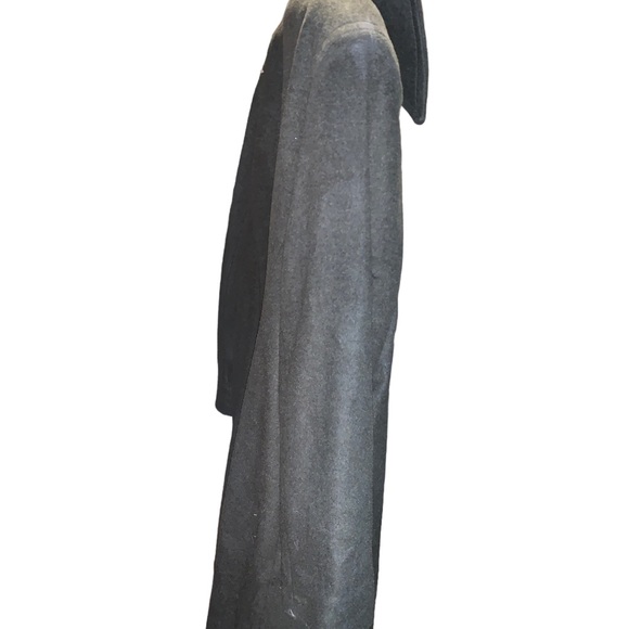 Liz Claiborne size 16 dark green wool pea coat, mid length, lined - Picture 3 of 6